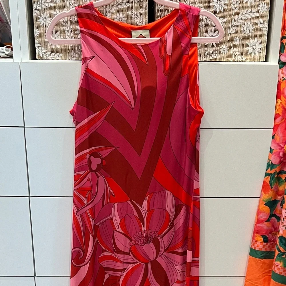 NWOT Farm Rio Endless Summer Tulle Midi Dress SIZE M - Picture 6 of 6
